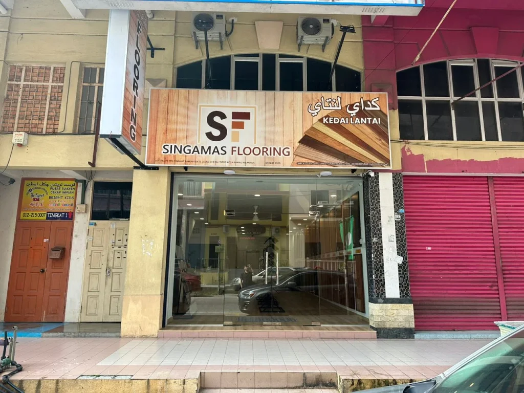 Singamas Flooring showroom in Kota Bharu, Kelantan