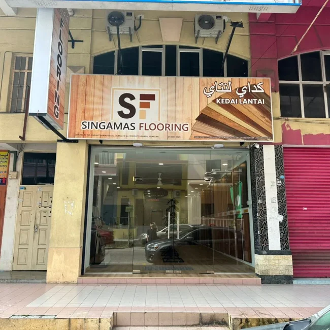 Singamas Flooring showroom in Kota Bharu, Kelantan